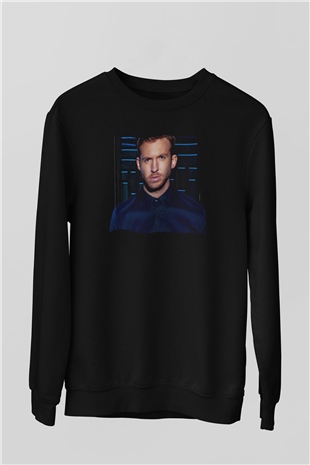 Calvin Harris Siyah Unisex Sweatshirt