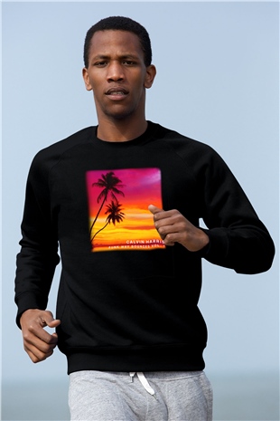 Calvin Harris Siyah Unisex Sweatshirt