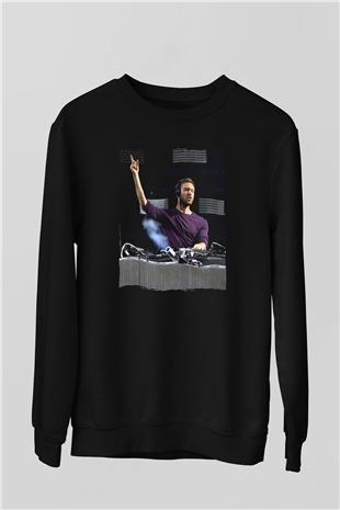 Calvin Harris Siyah Unisex Sweatshirt