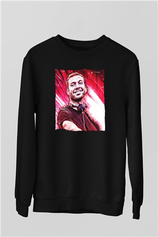 Calvin Harris Siyah Unisex Sweatshirt