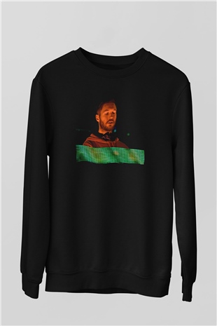 Calvin Harris Siyah Unisex Sweatshirt