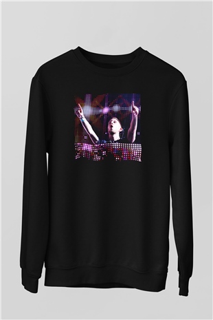 Calvin Harris Siyah Unisex Sweatshirt