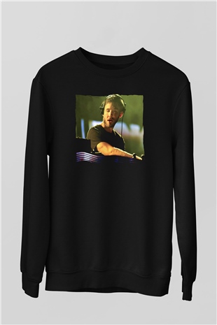 Calvin Harris Siyah Unisex Sweatshirt