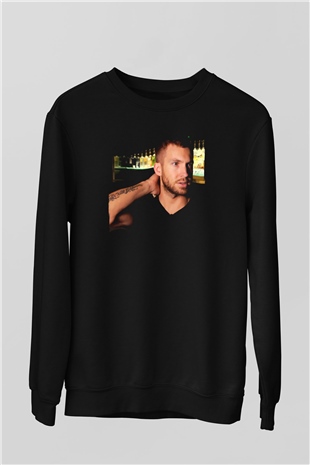 Calvin Harris Siyah Unisex Sweatshirt