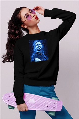 Calvin Harris Siyah Unisex Sweatshirt