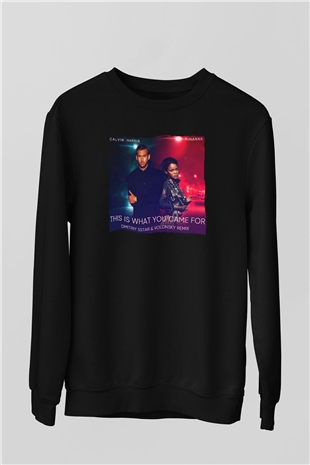 Calvin Harris Siyah Unisex Sweatshirt