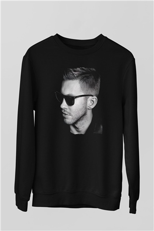 Calvin Harris Siyah Unisex Sweatshirt
