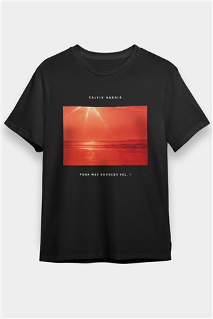 Calvin Harris Siyah Unisex Tişört T-Shirt - TişörtFabrikası