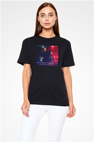 Calvin Harris Siyah Unisex Tişört T-Shirt - TişörtFabrikası