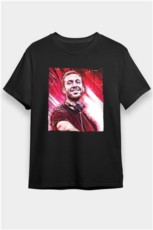Calvin Harris Siyah Unisex Tişört T-Shirt - TişörtFabrikası
