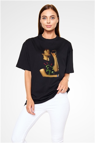 Calvin Harris Siyah Oversize Tişört Oversize T-shirt - TişörtFabrikası