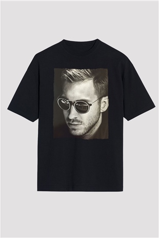 Calvin Harris Siyah Oversize Tişört Oversize T-shirt - TişörtFabrikası