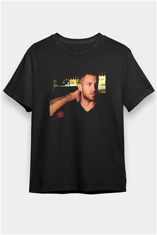 Calvin Harris Siyah Unisex Tişört T-Shirt - TişörtFabrikası
