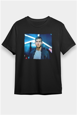 Calvin Harris Siyah Unisex Tişört T-Shirt - TişörtFabrikası