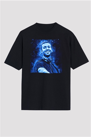 Calvin Harris Siyah Oversize Tişört Oversize T-shirt - TişörtFabrikası