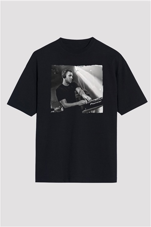 Calvin Harris Siyah Oversize Tişört Oversize T-shirt - TişörtFabrikası