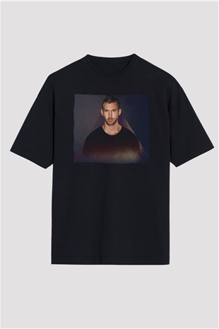 Calvin Harris Siyah Oversize Tişört Oversize T-shirt - TişörtFabrikası