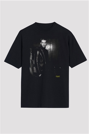 Calvin Harris Siyah Oversize Tişört Oversize T-shirt - TişörtFabrikası