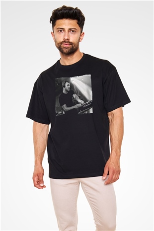 Calvin Harris Siyah Oversize Tişört Oversize T-shirt - TişörtFabrikası