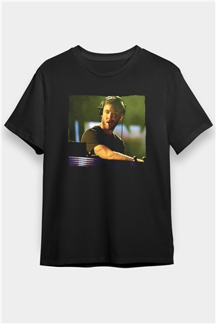 Calvin Harris Siyah Unisex Tişört T-Shirt - TişörtFabrikası