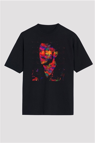Calvin Harris Siyah Oversize Tişört Oversize T-shirt - TişörtFabrikası
