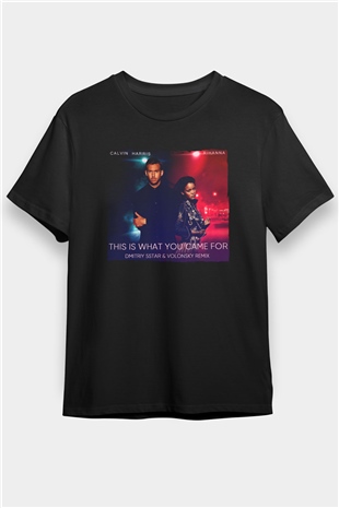Calvin Harris Siyah Unisex Tişört T-Shirt - TişörtFabrikası