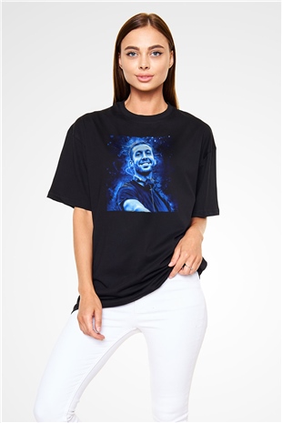 Calvin Harris Siyah Oversize Tişört Oversize T-shirt - TişörtFabrikası