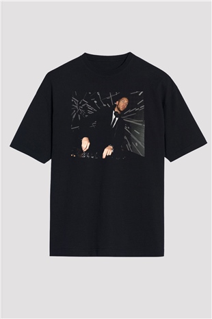 Calvin Harris Siyah Oversize Tişört Oversize T-shirt - TişörtFabrikası