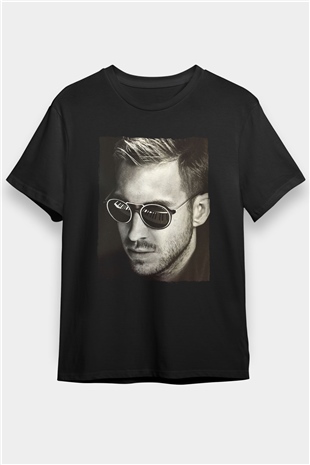 Calvin Harris Siyah Unisex Tişört T-Shirt - TişörtFabrikası