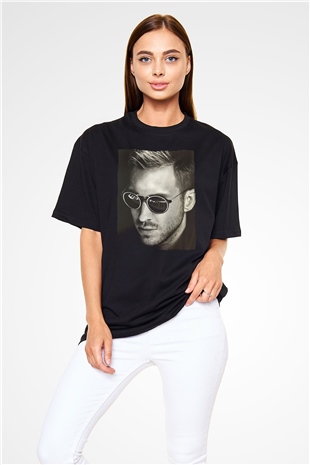 Calvin Harris Siyah Oversize Tişört Oversize T-shirt - TişörtFabrikası