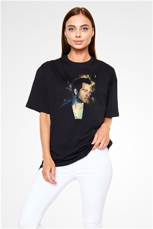 Calvin Harris Siyah Oversize Tişört Oversize T-shirt - TişörtFabrikası