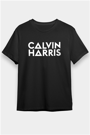 Calvin Harris Siyah Unisex Tişört T-Shirt - TişörtFabrikası