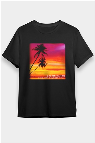 Calvin Harris Siyah Unisex Tişört T-Shirt - TişörtFabrikası