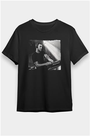 Calvin Harris Siyah Unisex Tişört T-Shirt - TişörtFabrikası