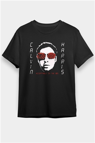 Calvin Harris Siyah Unisex Tişört T-Shirt - TişörtFabrikası