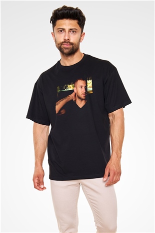 Calvin Harris Siyah Oversize Tişört Oversize T-shirt - TişörtFabrikası