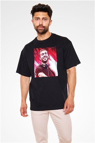 Calvin Harris Siyah Oversize Tişört Oversize T-shirt - TişörtFabrikası