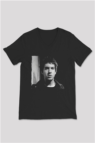 Calvin Harris Siyah Unisex V Yaka Tişört