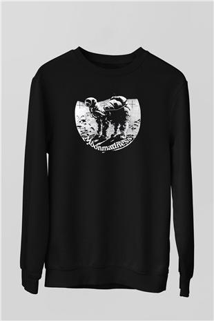 Camel Baskılı Unisex Siyah Sweatshirt