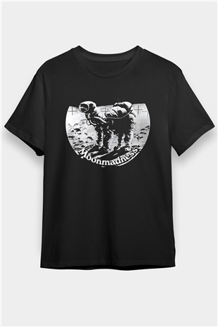 Camel Baskılı Unisex Siyah Tişört - Tshirt