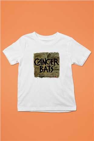 Cancer Bats Baskılı Unisex Beyaz Çocuk Tişört