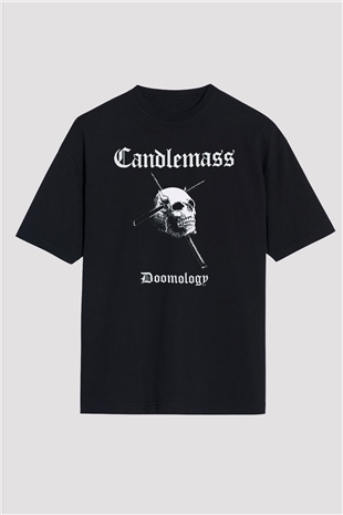 Candlemass Siyah Oversize Tişört Oversize T-shirt - TişörtFabrikası