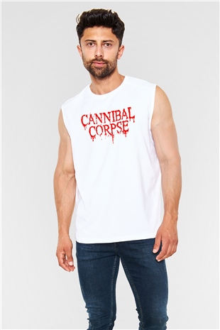 Cannibal Corpse Beyaz Unisex Kolsuz Tişört