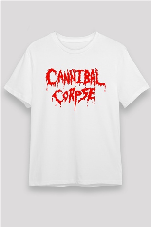 Cannibal Corpse Beyaz Unisex Tişört T-Shirt - TişörtFabrikası