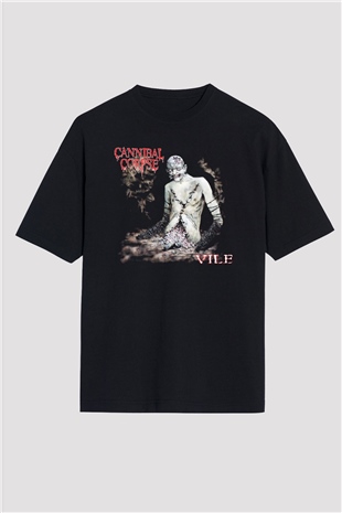 Cannibal Corpse Siyah Unisex Oversize Tişört T-Shirt