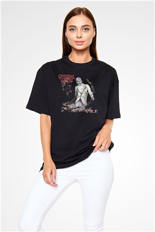 Cannibal Corpse Siyah Unisex Oversize Tişört T-Shirt