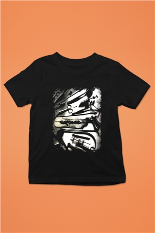 Carcass Baskılı Siyah Unisex Çocuk Tişört