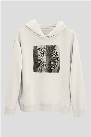 Carcass Baskılı Unisex Beyaz Hoodie