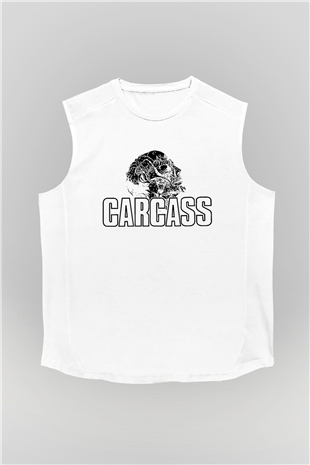 Carcass Beyaz Unisex Kolsuz Tişört