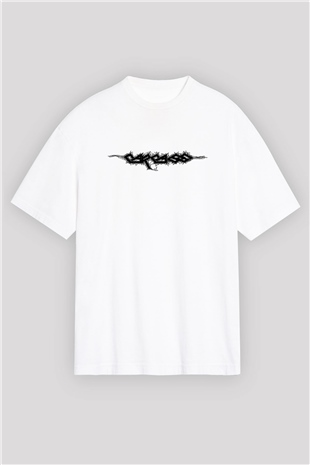 Carcass Beyaz Unisex Oversize Tişört T-Shirt